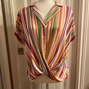 Nordstrom All In Favor Striped Blouse